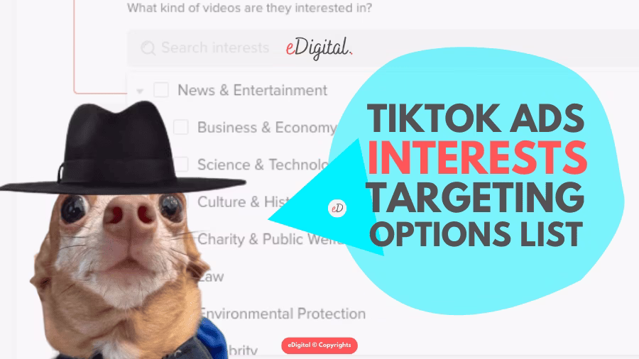TIKTOK ADS INTEREST TARGETING LIST IN 2025 - eDigital Agency